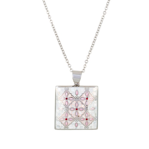 Фото Колье ENAMEL ROSE Art Deco Fiore Luna BP03194-3 R/S