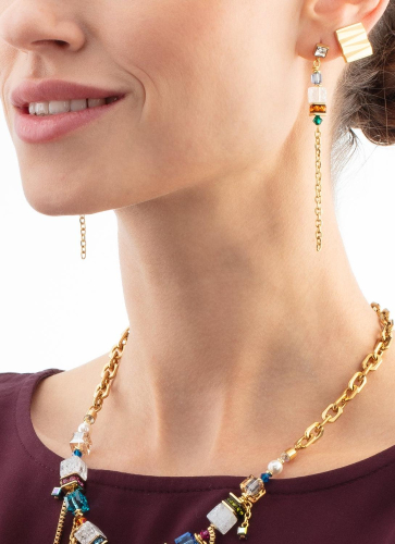 Фото Клипсы Square Wave Gold Coeur de Lion 0141/22-1600