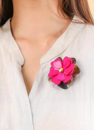 Фото Брошь Les Essentiels Flora Nature Bijoux 10-23900