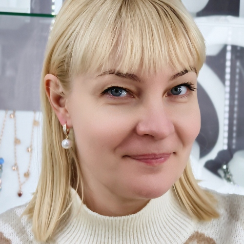 Серьги WHITE PEARL Fiore Luna ABE25386-02 G