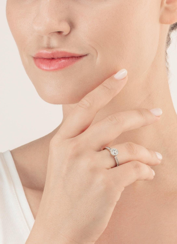 Фото Кольцо Crystal-Silver Coeur de Lion 0228/40-1817 54