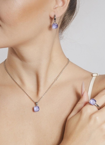 Фото Серьги Firenze medium orchid Qudo 300336 V/S