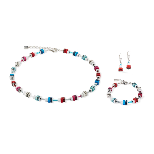 Фото Браслет Modern Future Cube blue-red Coeur de Lion 4413/30-0703