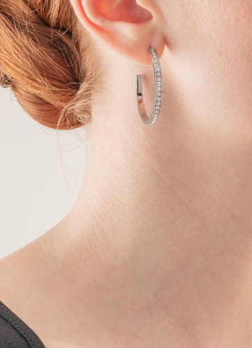 Фото Серьги Crystal-Silver Coeur de Lion Coeur de Lion 0128/21-1817