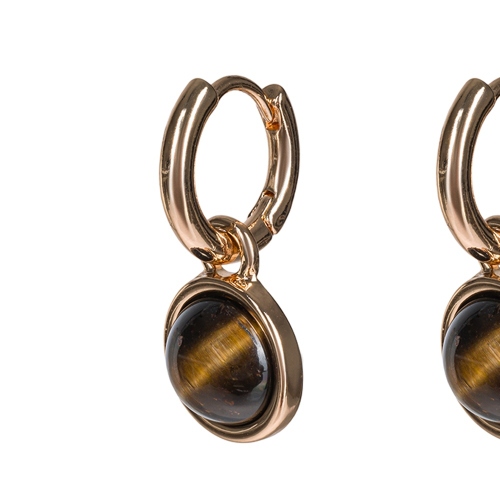 Фото Серьги TIGER EYE Elegia Fiore Luna LE1115 BR/G