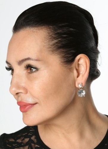 Фото Серьги NICOLA SG CRYSTAL /WHITE PEARL Dyrberg Kern 450151