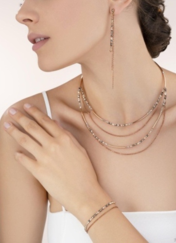 Фото Колье Розовое Золото Coeur de Lion 5040/10-1200