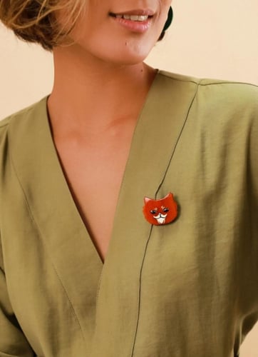 Фото Брошь Les Essentiels Le Chat Nature Bijoux 10-23885