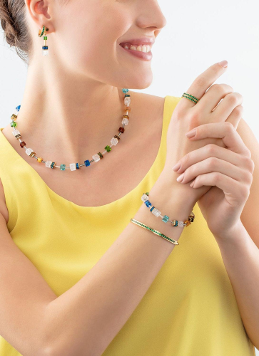 Фото Браслет 18,5 см Multicolour Gold Coeur de Lion 3018/30-1516