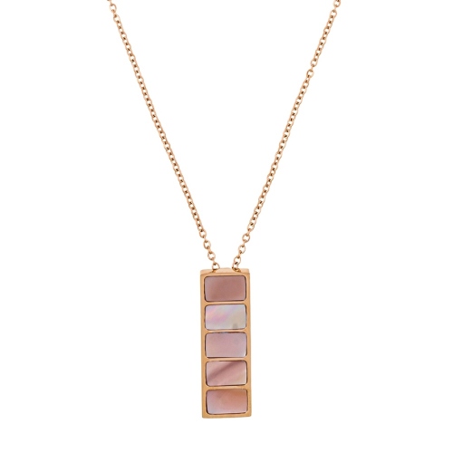 Фото Колье Пирамида SHELL ROSE Art Deco Fiore Luna BP02788-8 R/RG