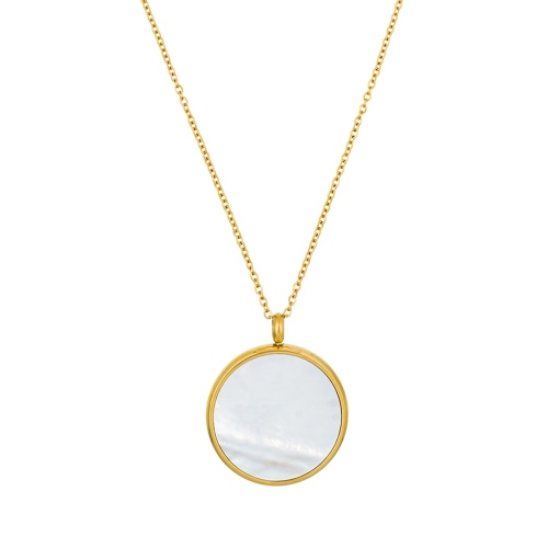 Фото Колье SHELL WHITE Art Deco Fiore Luna BP01734-3 BW/G