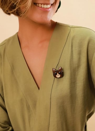 Фото Брошь Les Essentiels Le Chat Nature Bijoux 10-23886