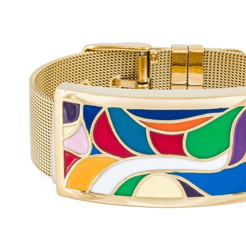 Браслет на металлическом ремешке Fiore Luna CB13600-15