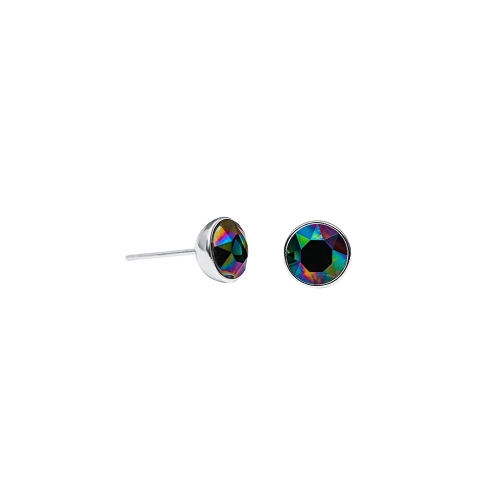 Фото Пусеты Crystal Rainbow Dark Kristal Fiore Luna SWE298 CRD S