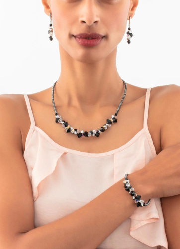 Фото Колье Black-Crystal Coeur de Lion 4640/10-1318