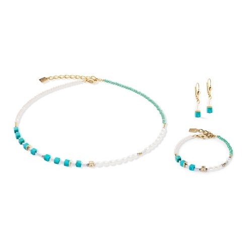 Фото Браслет Princess Fusion Pearls turquoise Coeur de Lion 1126/30-0605