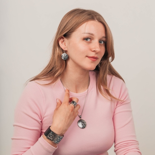 Серьги Fiore Luna AE01319-11 BW/S