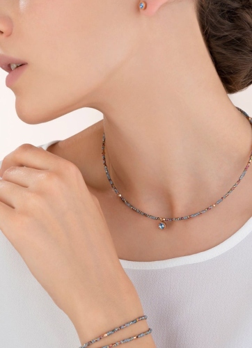 Фото Серьги Crystal Blue Coeur de Lion 0228/21-0720