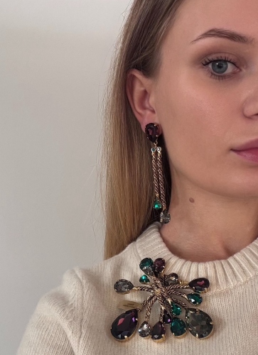 Фото Серьги "Хромосомы" Claudio Canzian CC00202190 green