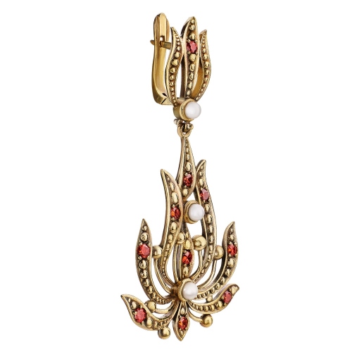 Фото Серьги Scintille Fiore di Firenze OR1750 GRANATO