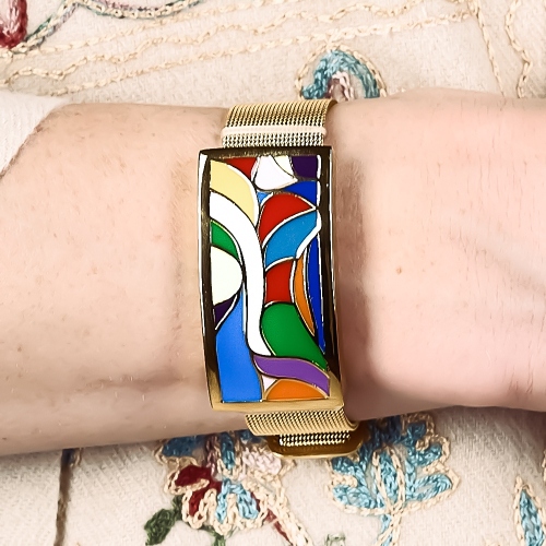 Браслет на металлическом ремешке Fiore Luna CB13600-15