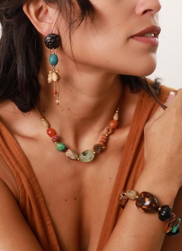 Фото Серьги Pokhara Nature Bijoux 12-77056