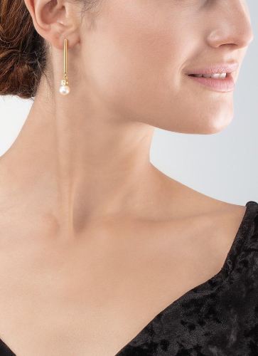 Фото Серьги Asymmetry White-Gold Coeur de Lion 1102/21-1416