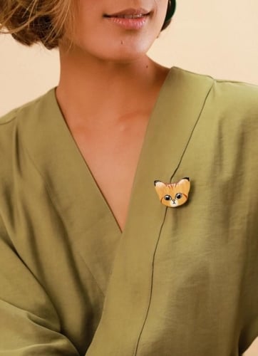 Фото Брошь Les Essentiels Le Chat Nature Bijoux 10-23884