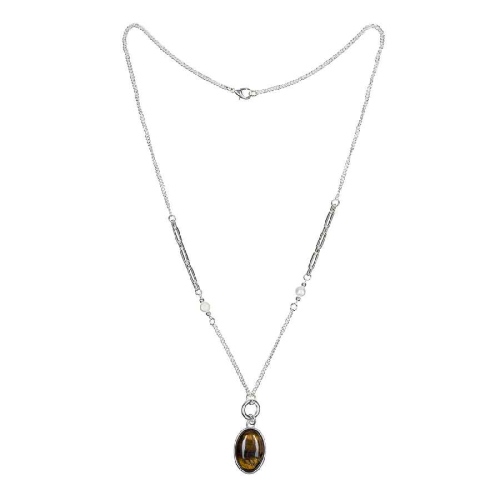 Фото Колье TIGER EYE Elegia Fiore Luna LN5156 BR/S