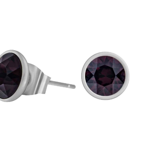 Фото Пусеты Burgundy Kristal Fiore Luna SWE298 B S