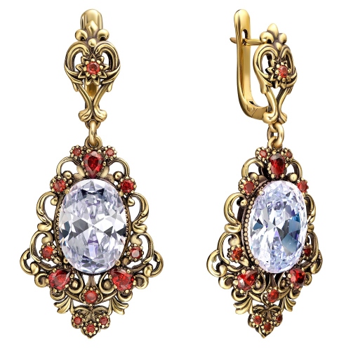 Фото Серьги BRILLANTE Fiore di Firenze OR5456 CRYSTAL