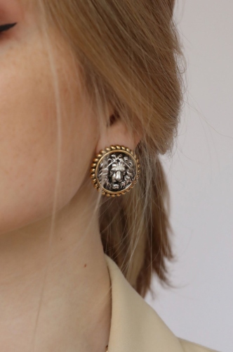 Фото Серьги Silver/Gold Uvelina AN00 0010AG-00E