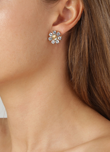 Фото Серьги AUDE SG GOLDEN / CRYSTAL Dyrberg Kern 430070