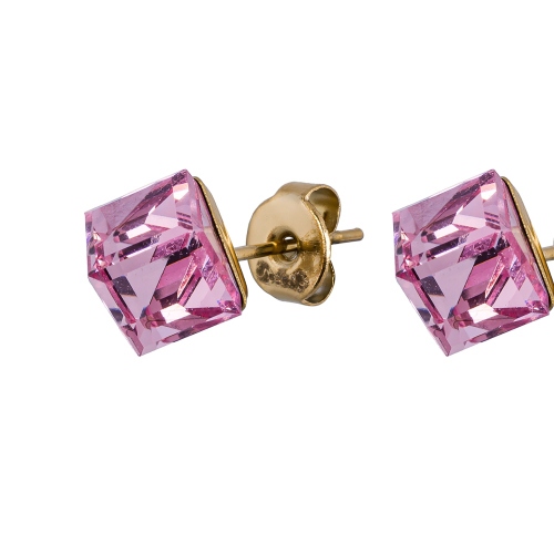Фото Пусеты Crystal Pink Fiore Luna Classic SWE0127/2 P G