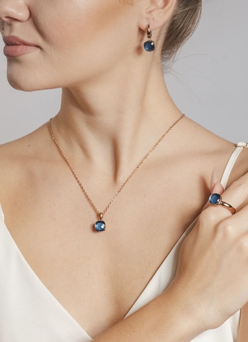 Фото Кольцо Firenze Qudo 612005 BL/RG