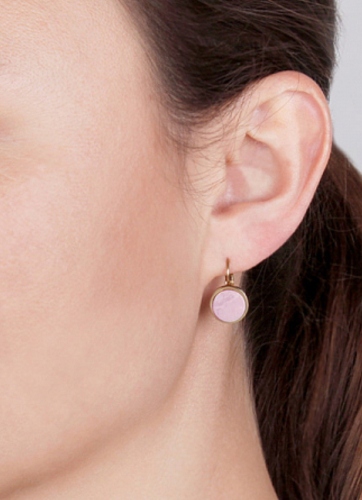 MAROCK серьги CORKIN SG ROSE QUARTZ 351067