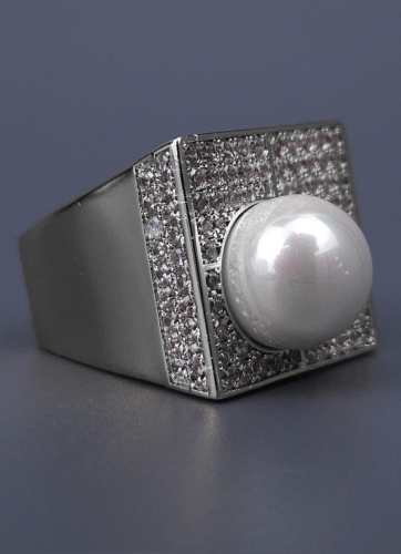Кольцо Madreperla MP02001033 silver/white