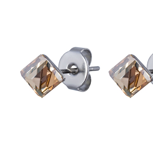 Фото Пусеты Crystal Champagne Fiore Luna Classic SWE0127/1 CH S