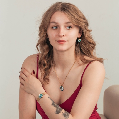 Фото Браслет на металическом ремешке Fiore Luna Classic CB03784-1 G