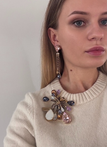 Фото Брошь "Хромосомы" Claudio Canzian CC00211005 violet