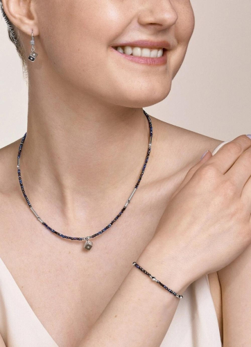 Фото Серьги Midnight Blue-Silver Coeur de Lion 5080/20-0746