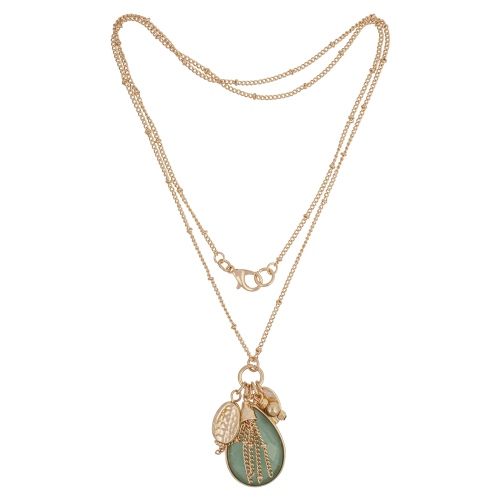 Фото Колье GREEN AVENTURINE Elegia Fiore Luna LN5126 RG/RG
