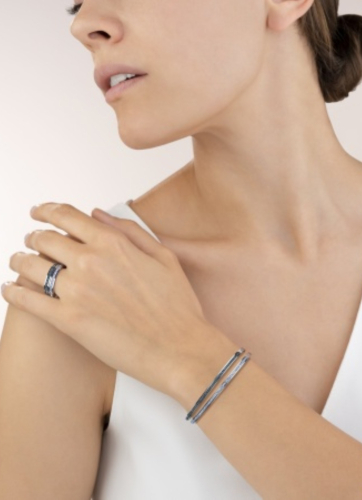 Фото Кольцо Hellblau-Silver 17.2 мм Coeur de Lion 0129/40-0741 54