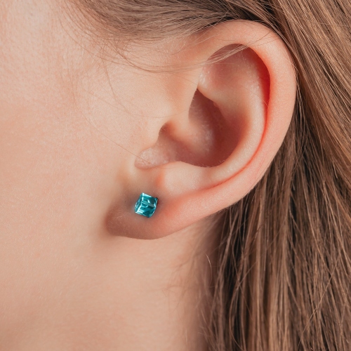 Фото Пусеты Aquamarine Fiore Luna Classic SWE2127/1 A S