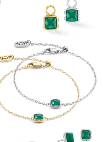 Фото Серьги Green agate Coeur de Lion 1301/21-0500