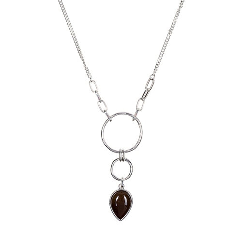 Фото Колье COFFE AGATE Elegia Fiore Luna LN3171-3 BR/S
