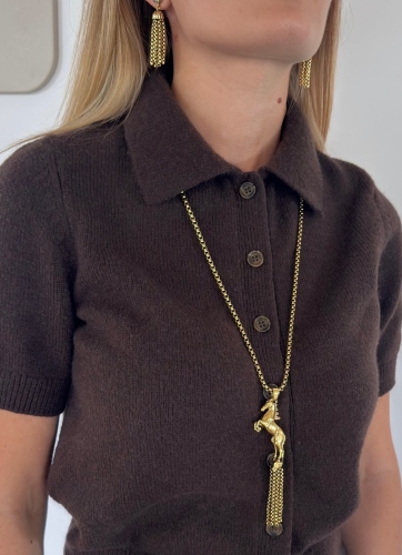 Фото Колье "Лошади" Claudio Canzian CC00205829 gold