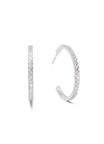 Фото Серьги Hoop Crystal-Silver Coeur de Lion 0147/23-1817