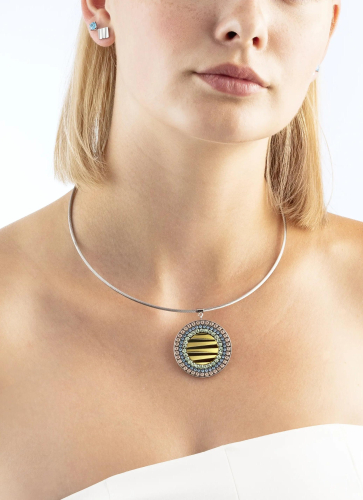 Фото Колье Multicolour Pastel Silver Coeur de Lion 2037/10-1580