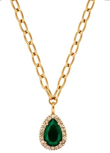 Фото Колье METTA SG EMERALD GREEN/GOLDEN Dyrberg Kern 450080